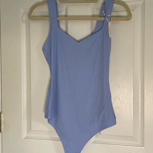 NWT Aerie Smoothez Blue Tanktop Bodysuit